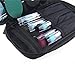 Travelmall Professional Cosmetic Makeup Brush organizer Makeup Artist case with Belt Strap Holder Multifunctional Cosmetic Makeup Bag Handbag for Travel & Home (Black)