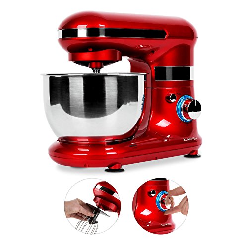 Klarstein TK18-Serena Rossa Küchenmaschine 600 W, rot - 4
