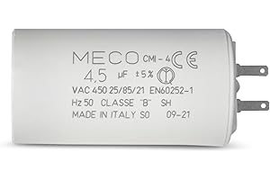 STEYCO Condensateur 4.5 µF Spécial volet roulant SOMFY à petites cosses 2,8mm - GARANTIE 1 an (1)