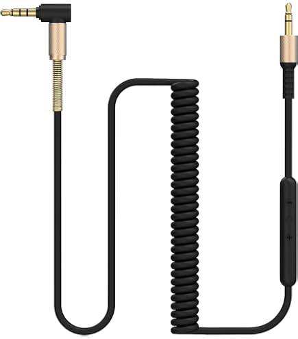 Cavo Ricambio Monitor Major Cavo Ricambio Per Cuffie Marshall - 3.5mm, 1.2m, Con Microfono, Compatibile Con Monitor II/III/IV Cavo Sostitutivo - copertina