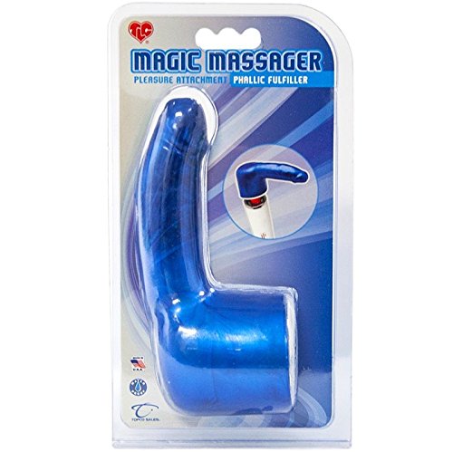 Preisvergleich Produktbild TOPCO Dildo blau Bürstenkopf für masseuren Magic