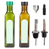 Las botellas para aceite y vinagre tienen una capacidad de 250 ml, de manera que los productos almacenados en ellas no lo estarán durante tanto tiempo como en otras botellas grandes. Así, el vinagre, el aceite de oliva o cualquier otro aceite de cocina se mantendrán siempre frescos. Imprescindible en tu cocina.