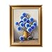 Produktbild logres blau Blumen 5D Diamant Wandbild Ölgemälde Stickerei Kreuzstich DIY Art Craft Home Decor