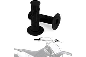 ANXIN Lot de 2 poignées de guidon de moto universelles en caoutchouc antidérapant 22 mm