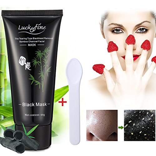 Luckyfine zweite Generation 60g Black Head Ex Akne Peel off Maske Mitesser Gesichtsmaske entfernen Mitesser Reißen-Typ mask - 2