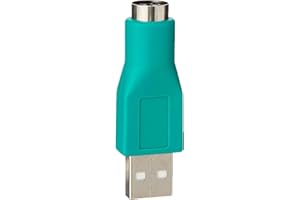 AYMBH USB Male to PS2 Female Adapter for Mouse & Keyboard, Easy Plug-and-Play Conversion, Compatible with Windows XP/7/8, PS/2 to USB Adapter for Computers and Laptops