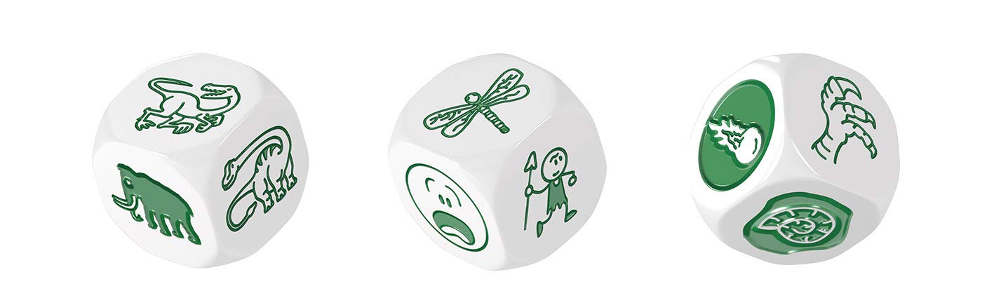 Asmodee - Story Cubes, Prehistoria Juego de Dados (STOEX03MLA) - Imagen 4