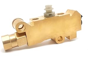 FEXON Combination-Proportioning Valve, PV2 172-1353 PV71 Disc/Drum Brakes, Front Drum Rear Brake Brass, Replacement for GM Chevy Ford Street Rod Classic Car Truck