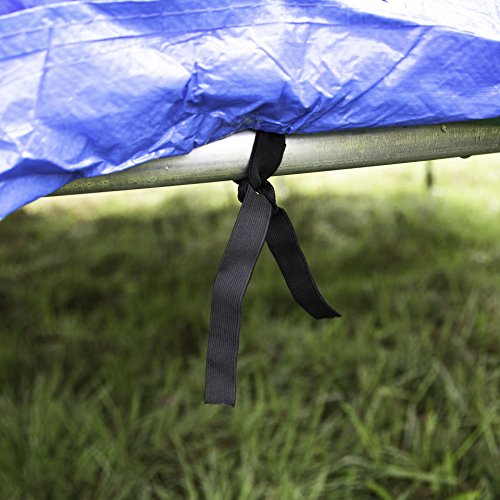 Ultrafit Regenabdeckung für Trampolin / Raincover mit mehrfachen Kordelzug – Abdeckplane als Schmutz- und Wetterschutz – auch für Pools - 6