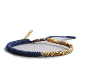 EXINOX Pulsera Tibetana De Nudos | Hombre Mujer | Pulsera Tradicional Budista