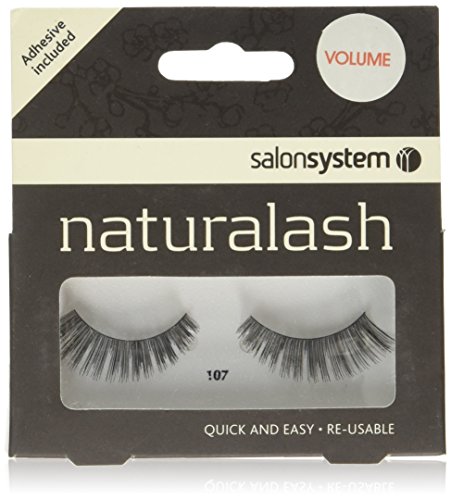 Salon System Naturalash Quick and Easy Re-Usable Black 107 Lashes