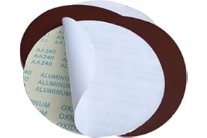 FEIHU PSA dischi abrasivi,Carta vetrata tonda grana 80, diametro 300 mm, Dischi abrasivi adesivi adatta per levigatrice a disco TSM305 / DS300 （6PZ)