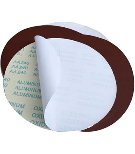 Disques Abrasifs Auto-agrippants 250mm - Lot De 20, Grain 80 - Pour Ponceuse à Disque, Oxyde D'aluminium