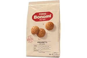 SYNC'T Forno Bonomi Amaretti Biscuits 500g Almond flavor - Artisan Italian biscuit