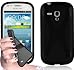 Produktbild Samsung Galaxy S3 MINI Silikonhülle in SCHWARZ von Cadorabo - X-Line Design TPU Schutzhülle für Galaxy S3 MINI – Handyhülle Bumper Case Backcover in OXID SCHWARZ
