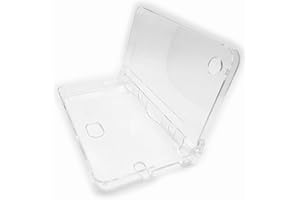 Sunvalley NDSiXL Coque de protection rigide en cristal, compatible avec consoles portables Nintendo DSi XL/LL DSiXL DSiLL, protection extérieure transparente anti-impact, accessoires à clapet