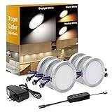 【EINFACH ZU INSTALLIEREN】 Es gibt 2 Installationsmethoden zur Wahl, kann mit Klebeband oder Schrauben befestigt werden. Die Schrankleuchte kann separat oder in Reihe verwendet werden, um Ihre Lichtbedürfnisse zu erfüllen.