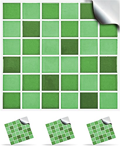 30 Meadow - Flat Printed Kitchen Bathroom Tile STICKERS For 150mm (TP2 - 6 inch) Square Tiles – Directly From: TILE STYLE DECALS, No Middleman (Pack of 30)