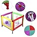 Bable Baby Playpen Play Yard with Cotton Play Mat and Carrying Bag (90x90x64cm)