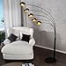Produktbild DESIGN LOUNGE STEHLAMPE "5 FIVE FINGERS" 205 cm Stehleuchte schwarz - gold matt