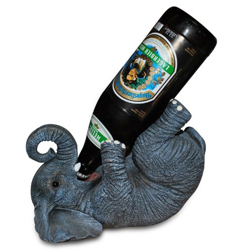 Der witzige Weinflaschenhalter / Getränkeflaschehalter – Der besoffene Elefant - 2