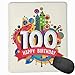 Produktbild Mouse Mat Stitched Edges, Geometrical Digital Print With Shapes Castle Boat Birthday Party,Gaming Mouse Pad Non-Slip Rubber Base