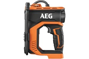 AEG - Mini compresseur 18V, pression max 10,3 bars / 150 PSI, 3 embouts, (sans batt. ni chargeur) BK18C-0