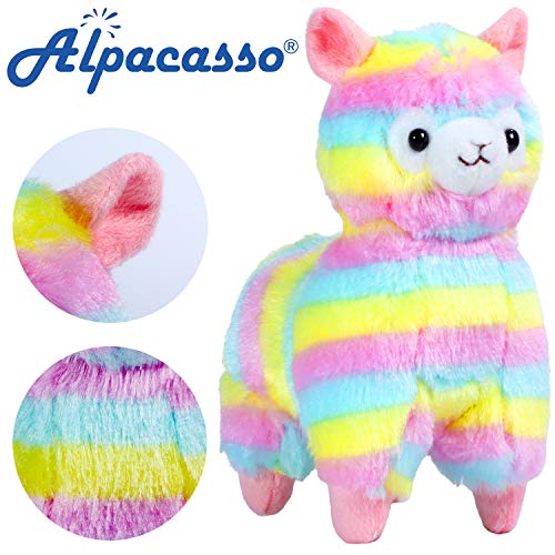 Preisvergleich Produktbild Alpacasso 6,7 "Regenbogen Plüsch Alpaka, süße weiche Kuscheltiere Spielzeug.