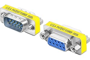 TECHZOCO Adattatore RS232 DB9 Femmina a Maschio, Accoppiatore per cambiare genere RS-232 - RS-485 - TTL