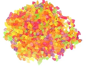 Quality Aquarium Water Mix Multi Color florocent Gravel 1kg|Stone Pebbles Chips|