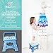 Bula Baby Folding Step Stool For Kids - New Safe Locking System and Non Slip Feet Grip - Blue