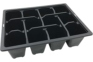 Oakland Gardens 12 Cells Multi Cell Tray Bedding Pack Plug Plant Half Size Seed Trays Inserts With Holes Pack of 20
