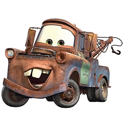 Thedecofactory RMK1519GM Stickers Cars - Mater Peel & Stick Giant Wall Decal REPOSITIONNABLES, Vinyle, Multicolore, 104 x 46 x 0,1 cm