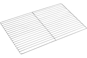 DOITOOL Stainless Steeel Grill Grate Replacement, Barbecue Wire Mesh Grill Rack Cooking Grid Replacement BBQ Cooling Rack, 44x30cm