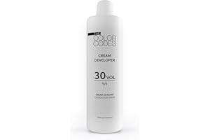 The Color Codes Professional Cream Hair Developer Activator Peroxide for Hair Colouring Long Lasting Colour and Grey Coverage 1000ml -%30 Volume