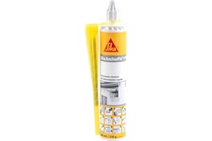 Sika - Sika AnchorFix-1N - Adesivo ancorante a indurimento rapido per tende, luci, cancelli, ringhiere, boiler, telecamere, insegne - 300 ml