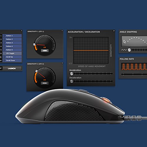 SteelSeries Rival 110 - Rat  n de Juego   ptico  Iluminaci  n RGB  6 Botones  Negro