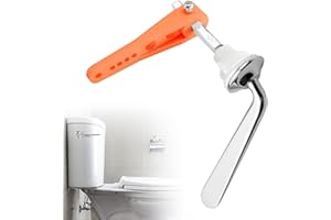 YISIFEINUO Metal Toilet Flush Handle Toilet Flush Handle Replacement Universal Fit Toilet Cistern Handle Chrome Plated Toilet Cistern Tank Lever