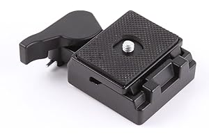 SAMCORN ZCTL Quick Release Plate Clamp Adapter for Manfrotto 200PL-14 323 RC2 System Tripod