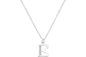 Kraven S925 Silver Initial Necklace Charm Choker, Dainty Cubic Zirconia Letter Dainty Necklaces Jewelry Birthday Gifts for Women Girls