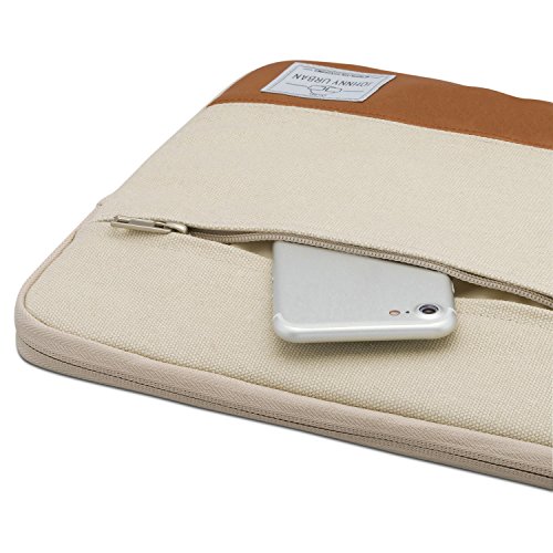 Laptoph  lle 13 - 13 3 Zoll Hellbeige - Johnny Urban Canvas Laptop Sleeve Laptoptasche H  lle f  r MacBook Air 13    Pro 13  Surface Book uvm  - 13   
