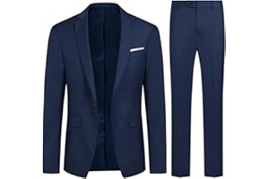 Allthemen Anzug Herren Anzüge Slim Fit 2 Teilig Business Herrenanzug Sakko Hose