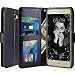 Produktbild Huawei Y6 II Compact Hülle, LK Luxus PU Leder Brieftasche Flip Case Cover Schütz Hülle Abdeckung Ledertasche (Schwarz)