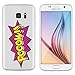 Produktbild licaso® Hülle für Samsung Galaxy S7 5,1" TPU Schutz Cover Samsung S7 POOOW! Graffiti Take Spruch Case Sketch transparent klare Schutzhülle galaxys7 Tasche Silikon (Samsung Galaxy S7, POOOW!)