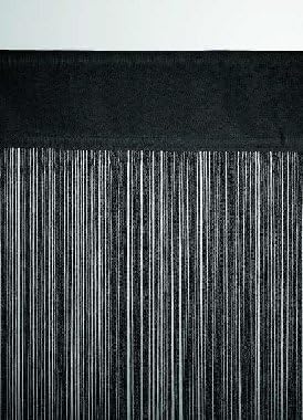 String curtain approx 150 x 300 cm (width x height) black