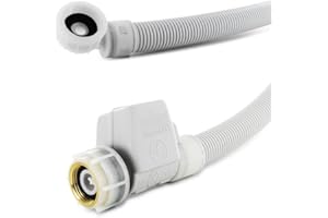 DEKAROX Wąż doprowadzający Aquastop 1,5 m do Bosch Siemens 11007861 do pralki jak Logixx Avantixx Maxx iQ100 iQ300 iQ500 iQ700 VarioPerfect seria 2 seria 4 iSensoric ekstra klasa