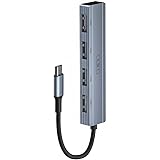 sunshot USB C Hub 4 Anschlüsse USB Typ C zu USB 3.0 Hub Adapter Kompatibel mit MacBook Pro iMac Samsung Galaxy Note 10 S10 S9