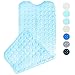Produktbild Domowin Badematte, Badewannenmatte mit 200 Saugnäpfen Badewanneneinlage Rutschfeste Duschmatte 100 x 40 cm (Transparent Blau)