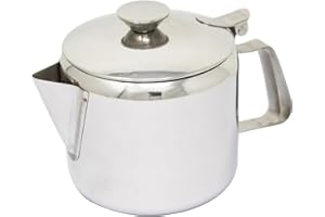 PRIMA Boxed Stainless Steel Mirror Finish 24 Oz/0.75 litres Tea Pot | Mirror Finish Easy to Clean - Perfect for Tea and Coffee