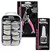Royal 100 Natural Nail Tips, False Nail Cutters & Brush On Nail Glue